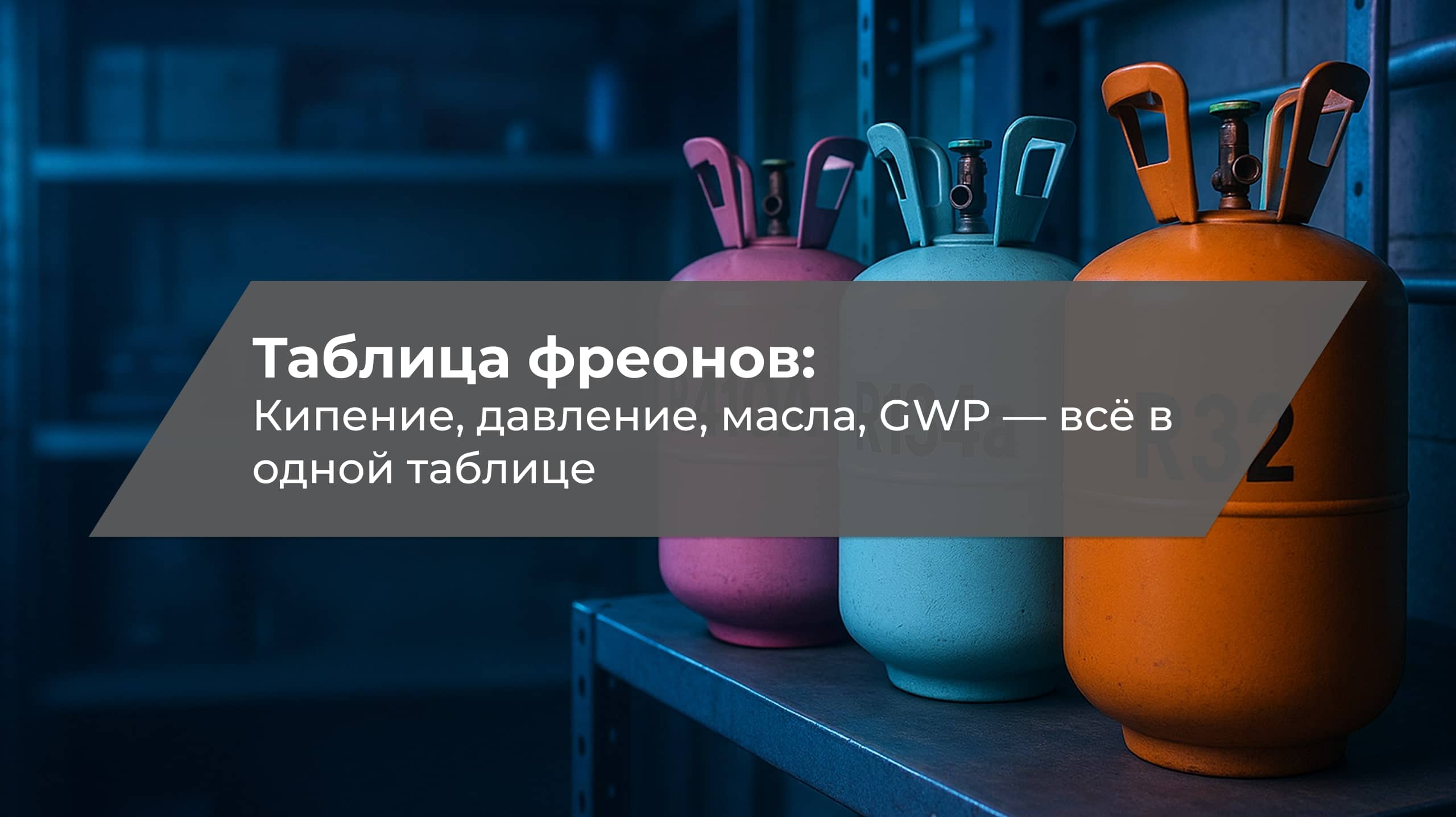 Изображение к новости - Таблица фреонов: характеристики, температура кипения, GWP и ODP