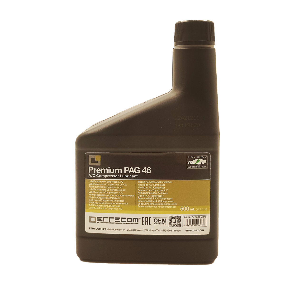 Масло ERRECOM PAG 46 R-1234yf (0,5 л)