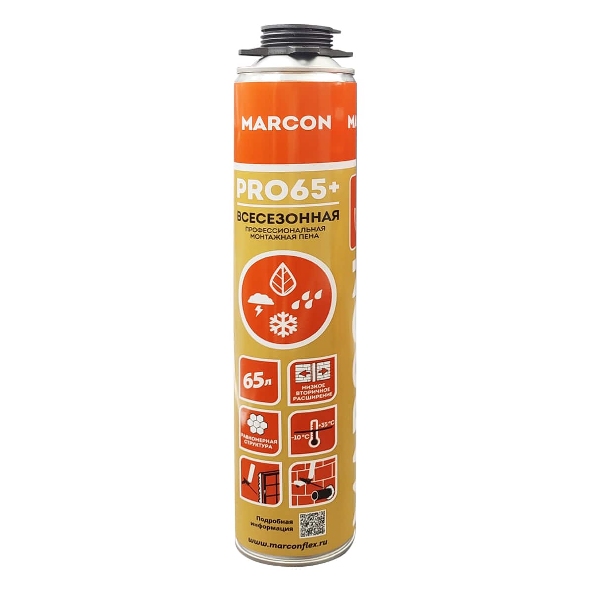 Пена монтажная профессиональная всесезонная MARCON PRO 65+