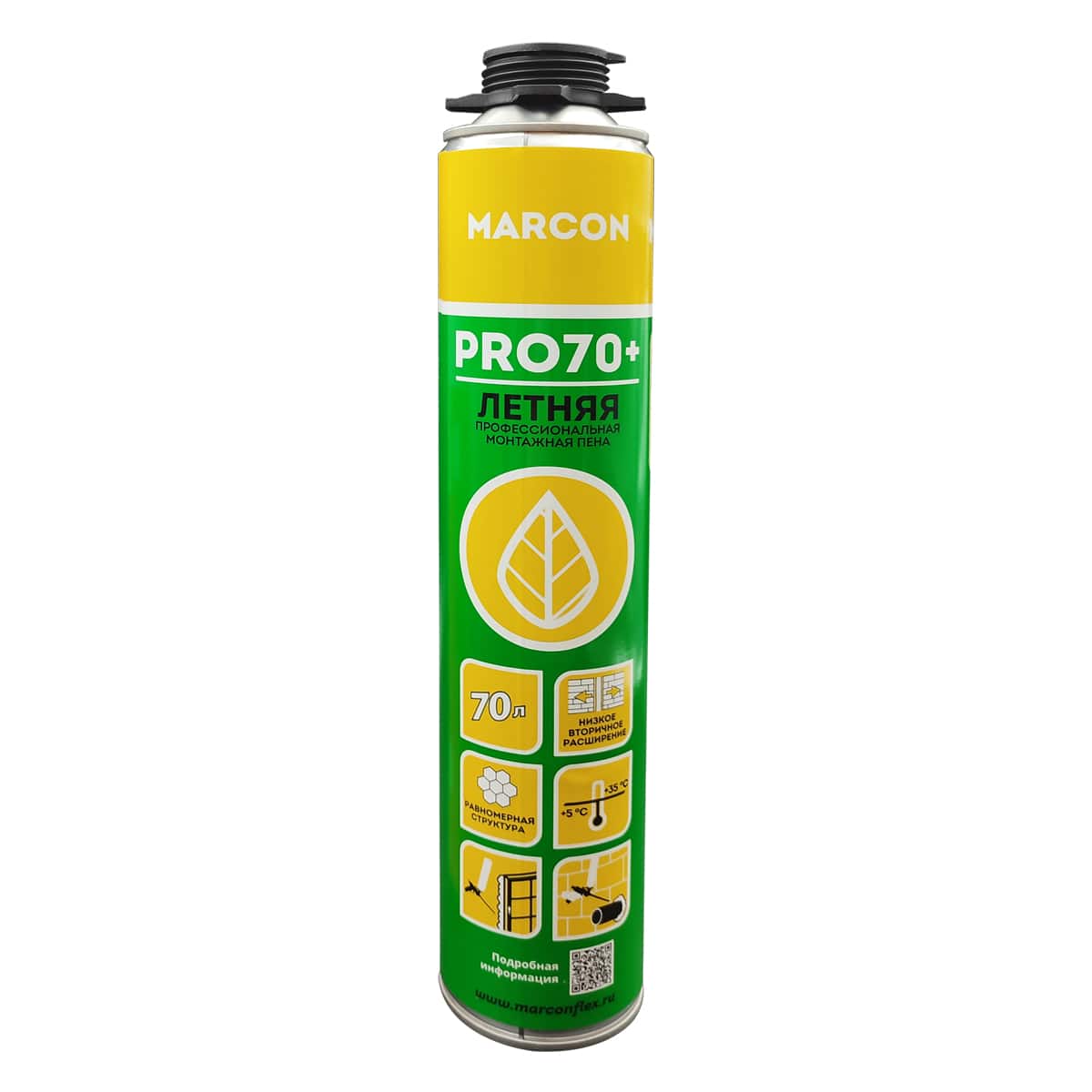 Пена монтажная профессиональная летняя MARCON PRO 70+