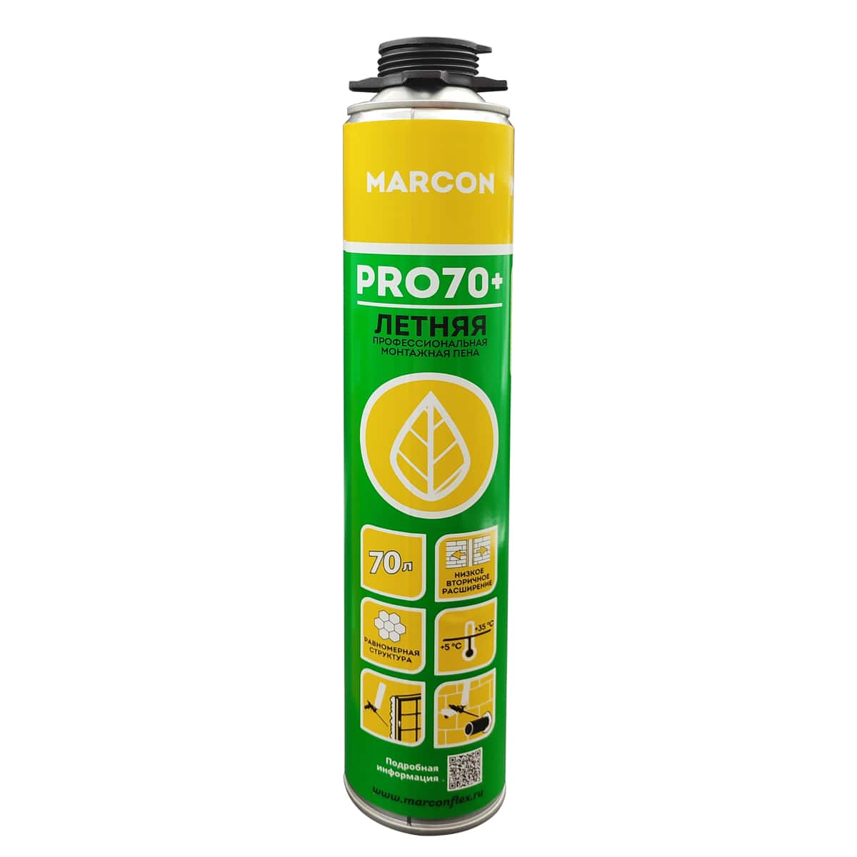 Пена монтажная профессиональная летняя MARCON PRO 70+