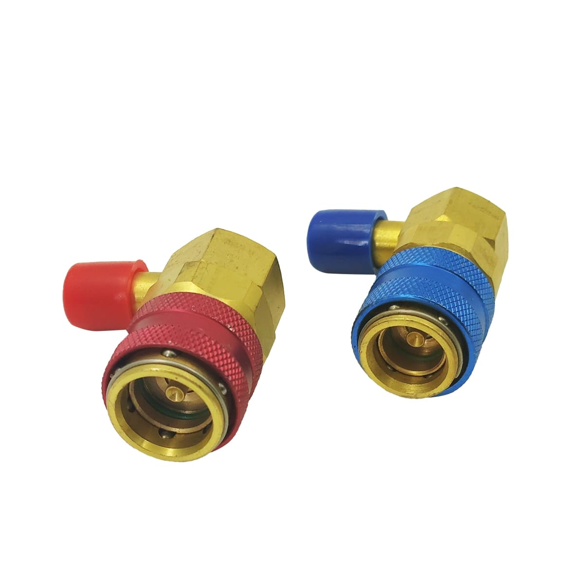 Быстросъемные муфты для автокондиционера FavorCool QC-15 для R134a, 1/4 SAE 90°, высокое и низкое давление