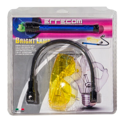 Набор Errecom UV-лампа, питание 3 батарейки АА, очки, насадка с белым светом 5 LED (RK1267)