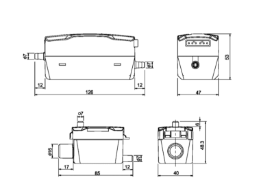 Помпа дренажная Wipcool P32 (32 л/час)