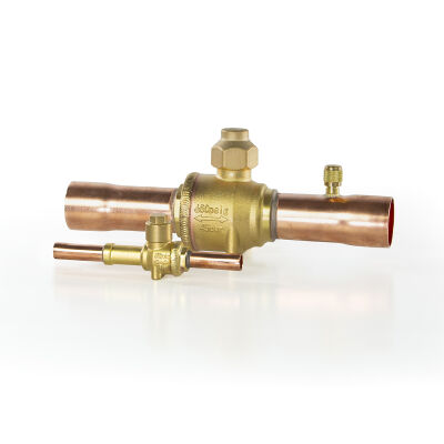 Кран шаровый Hongsen HBC-19, 3/4 ODF с портом (Аналог 009L7054R)