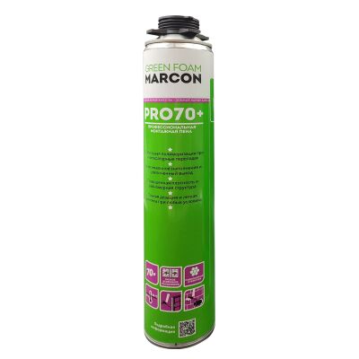 Пена монтажная профессиональная MARCON PRO 70+ GREEN FOAM всесезонная