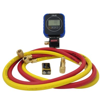 Манометрический коллектор одновентильный электронный Value NAVTEK VRM1-0101i, на высокое давление, для всех хладагентов, шланги 150 см, кейс