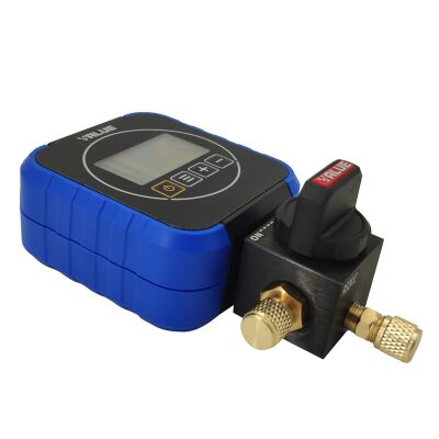 Манометрический коллектор одновентильный электронный Value NAVTEK VRM1-0101i, на высокое давление, для всех хладагентов, шланги 150 см, кейс