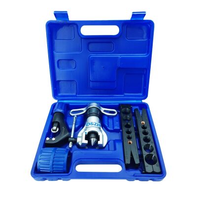 Вальцовка DSZH CT-806M, 6, 8, 10, 12, 16, 19 мм метрические плашки, труборез, фаскосниматель, кейс