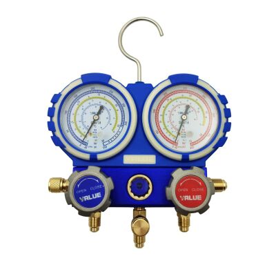 Манометрический коллектор двухвентильный Value VMG-2-R410A-B-03, для R22, R134a, R410a, R407c