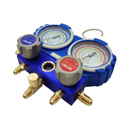 Манометрический коллектор двухвентильный Value VMG-2-R410A-B-03, для R22, R134a, R410a, R407c