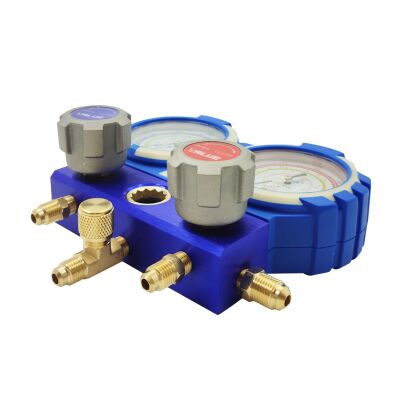 Манометрический коллектор двухвентильный Value VMG-2-R410A-B-03, для R22, R134a, R410a, R407c