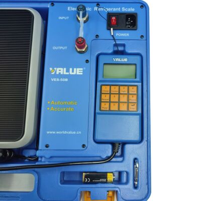 Весы для фреона с отсечкой (дозатором) Value VES-50B, до 50 кг, кейс