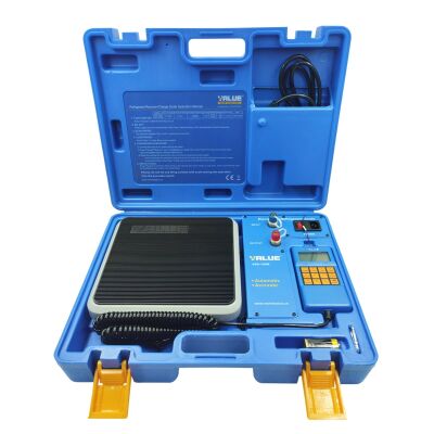 Весы для фреона с отсечкой (дозатором) VALUE VES-100B, до 100 кг, кейс