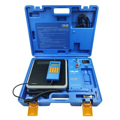 Весы для фреона с отсечкой (дозатором) VALUE VES-100B, до 100 кг, кейс