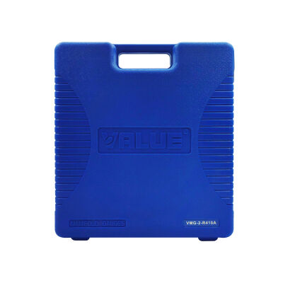 Манометрический коллектор двухвентильный Value VMG-2-R410A-02, для R22, R134a, R410a, R407c, шланги 90 см, кейс