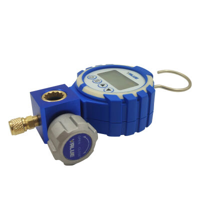 Манометрический коллектор одновентильный электронный Value VDG-S1, для R 22, R32, R290, R410A, 1234 yf, R134A, R404A, R407C, R507, низкое давление, шланги 120 см, кейс