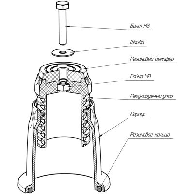 Подставка для кондиционера PROFcool VX4, 4шт