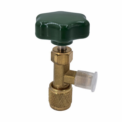 Запорный Вентиль-переходник FavorCool 7/16-1/4 GREEN (CH-341)