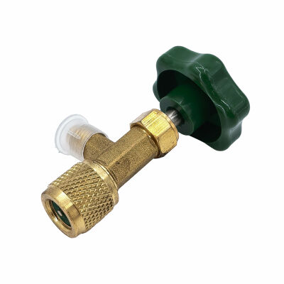 Запорный Вентиль-переходник FavorCool 7/16-1/4 GREEN (CH-341)