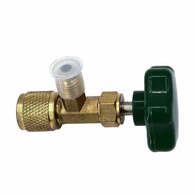 Запорный Вентиль-переходник FavorCool 7/16-1/4 GREEN (CH-341)