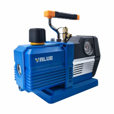 Вакуумный насос Value NAVTEK VRP-6DV, 170 л/мин, двухступенчатый + мановакуумметр + обратный клапан