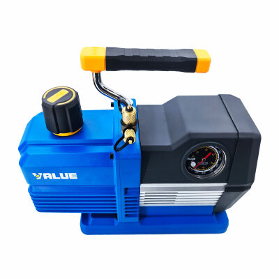 Вакуумный насос Value NAVTEK VRP-8DV, 226 л/мин, двухступенчатый + мановакуумметр + обратный клапан