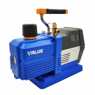 Вакуумный насос Value NAVTEK VRP-6Di, 170 л/мин, двухступенчатый + мановакуумметр + обратный клапан