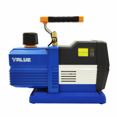 Вакуумный насос Value NAVTEK VRP-8Di, 226 л/мин, двухступенчатый + мановакуумметр + обратный клапан