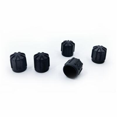 Набор запасных сервисных портов, золотников, колпачков для R134A