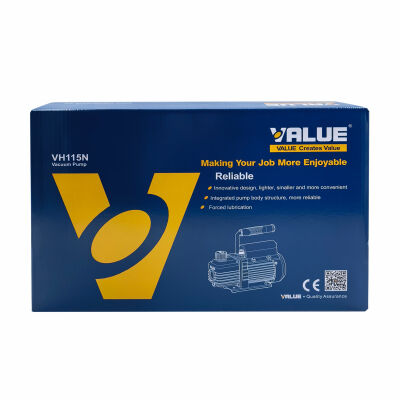 Вакуумный насос Value VН-115N, 42 л/мин, одноступенчатый + обратный клапан