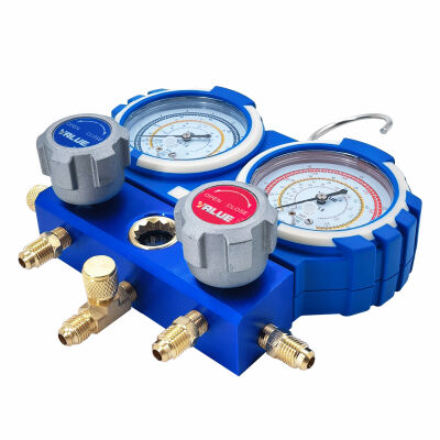 Манометрический коллектор двухвентильный Value VMG-2-R600-B, для R600A, R290, шланги 120 см, кейс