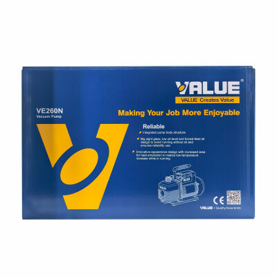 Вакуумный насос Value VE260N, 170 л/мин, двухступенчатый