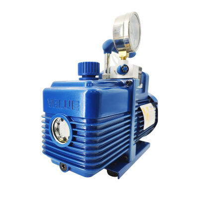 Вакуумный насос Value V-i160SV, 142 л/мин, одноступенчатый + мановакуумметр + обратный клапан