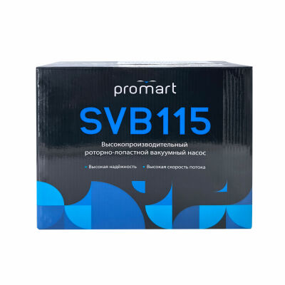 Вакуумный насос ProMart SVB115, 42л/мин, одноступенчатый