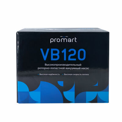 Вакуумный насос ProMart VB120, 56л/мин, одноступенчатый