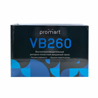 Вакуумный насос ProMart VB260, 170л/мин, двухступенчатый