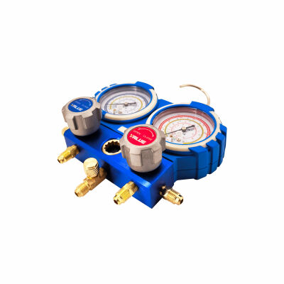 Манометрический коллектор двухвентильный Value VMG-2-R22-B-02, для R22, R134a, R404a, R407c, шланги 120 см