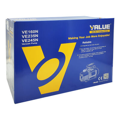 Вакуумный насос Value VE245N, 128 л/мин, двухступенчатый