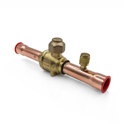 Кран шаровый Hongsen HBC-19, 3/4 ODF с портом (Аналог 009L7054R)