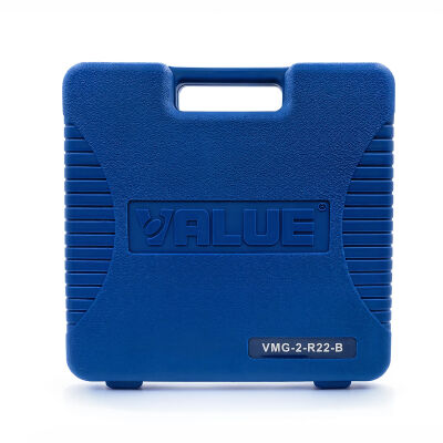 Манометрический коллектор двухвентильный Value VMG-2-R22-B, для R22, R134a, R404a, R407c, шланги 120 см, кейс