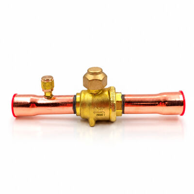 Кран шаровый Hongsen HBC-22V, 7/8 ODF с портом (Аналог 009L7055R)
