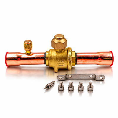 Кран шаровый Hongsen HBC-22V, 7/8 ODF с портом (Аналог 009L7055R)