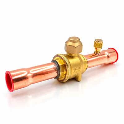 Кран шаровый Hongsen HBC-22V, 7/8 ODF с портом (Аналог 009L7055R)