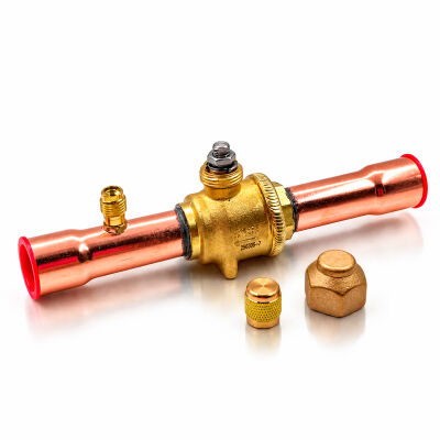 Кран шаровый Hongsen HBC-22V, 7/8 ODF с портом (Аналог 009L7055R)