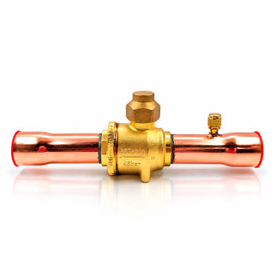 Кран шаровый Hongsen HBC-35V, 1 3/8 ODF с портом (Аналог 009L7057R)
