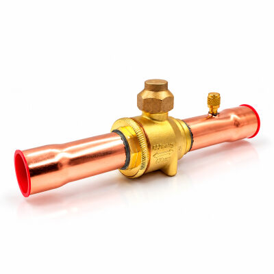 Кран шаровый Hongsen HBC-35V, 1 3/8 ODF с портом (Аналог 009L7057R)